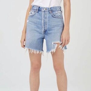 Agolde Stella High Rise Baggy Short in Ritual